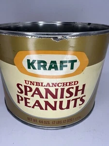 Vintage große Kraftdose unblanchiert Spanish Peanuts - Bild 1 von 22