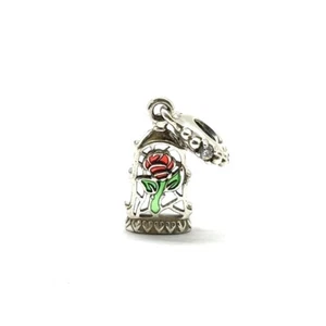 PANDORA DISNEY BEAUTY AND THE BEAST ENCHANTED ROSE DANGLE S925 SILVE (EPJ029326) - Picture 1 of 6