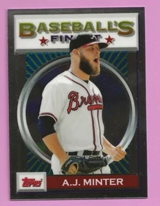 2020 Topps Baseball Finest Flashback A.J. Minter #33 Atlanta Braves - Picture 1 of 1