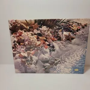 Vtg Springbok by Hallmark 500 Piece Puzzle SEASHELLS BY THE SEASHORE ~New Sealed - Picture 1 of 3
