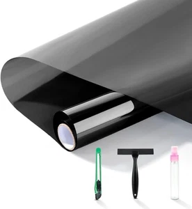 Papel Para Polarizado Para Autos Efecto Espejo Control De Calor Anti Uv Plata - Picture 1 of 20