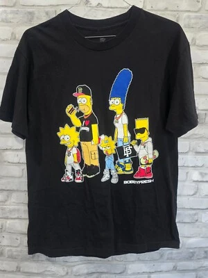The Simpsons Bobby Fresh T-shirt Graphic Size Large Homer Bart Marge Maggie - Image 1 of 4