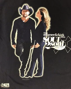 MAGLIETTA TIM MCGRAW FEDE HILL SOUL 2 SOUL 2007 TOUR CONCERTO - Foto 1 di 5