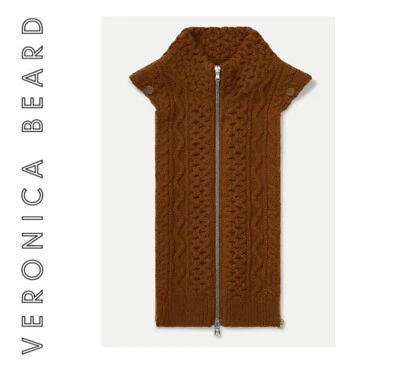 VERONICA BEARD Dickey Jacket insert Camel TIHANY turtleneck Dark Ochre Wool NWT - Image 1 of 4