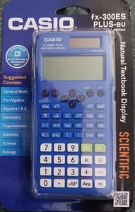NEW Casio Scientific Calculator FX-300ES PLUS-BU 2nd Edition - Picture 1 of 3