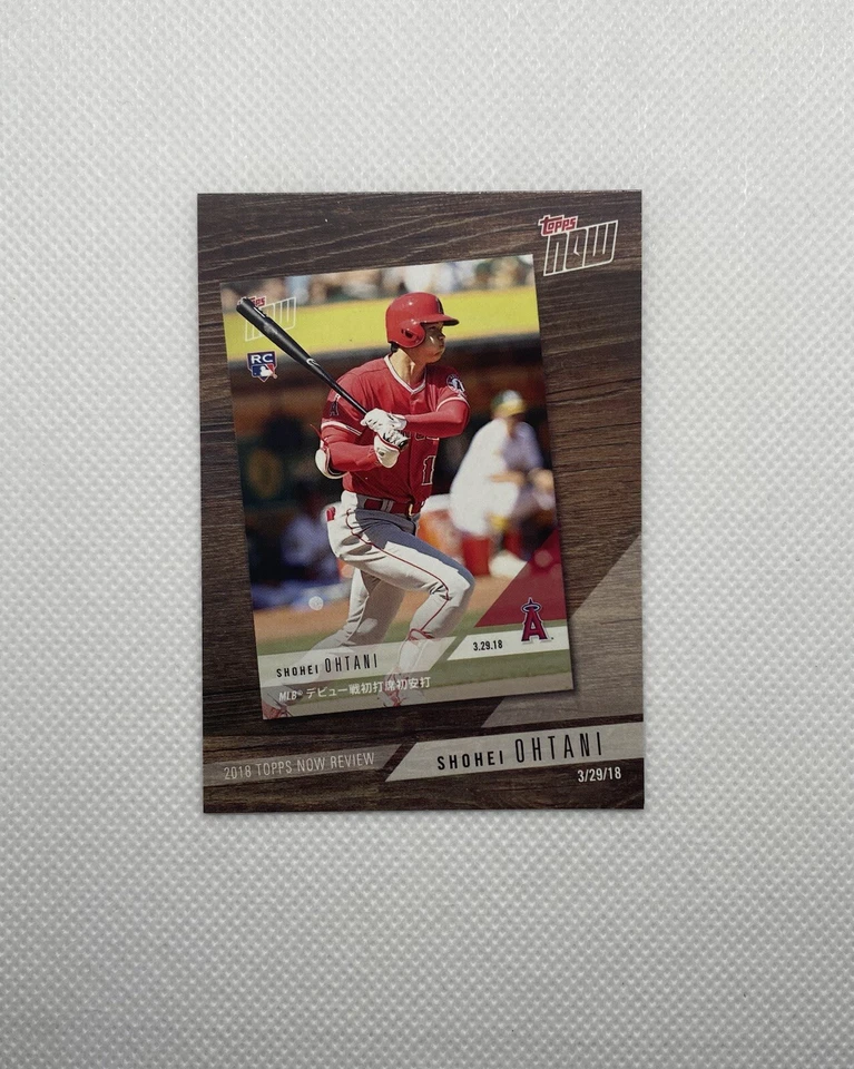 2019 Topps Now Shohei Ohtani 2018 Topps Now Review RC Mint Angels Rookie MVP - Image 1 of 2