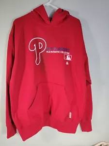 Felpa con cappuccio Philadelphia Phillies MLB Majestic 2011 Playoffs rossa • Large - Foto 1 di 9