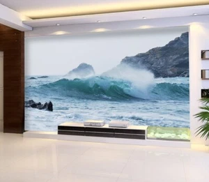 Papel pintado 3D océano tormenta mar Q6837 mural fotomural autoadhesivo Kay - Imagen 1 de 11