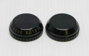 Bushnell Elite 3000 Black Gloss Scope Windage & Elevation Caps Hunt 23x10x8mm - Picture 1 of 3