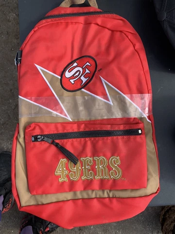 Vintage 90's San Francisco 49ers NFL Shark Tooth Embroidered Backpack Cover