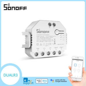 SONOFF DUALR3 Smart Curtain Switch Wifi Dual Relay Module Two Way Power Metering - Picture 1 of 12