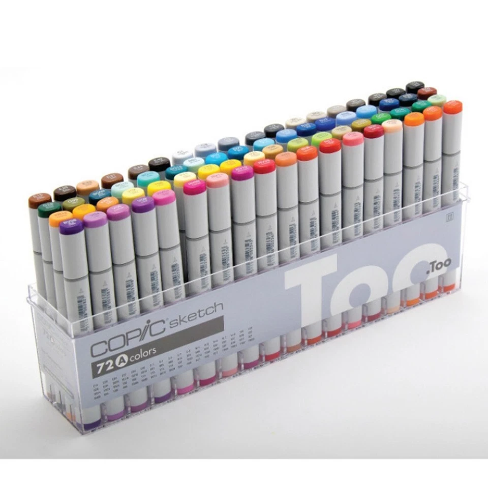 Copic 72 Sketch Marker Set | A / B / C / D / E Options | Dual-Tip Design - Bild 1 von 1