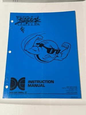 1990 DATA EAST LASER WAR PINBALL MANUAL  W/ BONUS FLYER - Image 1 of 3