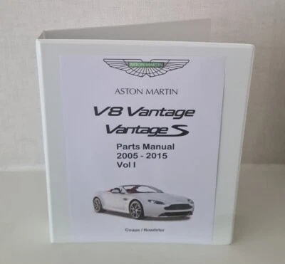 ASTON MARTIN V8 Vantage/Vantage S 05-15 Coupe Roadster Parts Manual Catalogue - Image 1 of 4