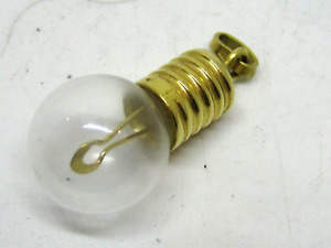CIONDOLO LAMPADINA IN ORO GOLD 750 E VETRO - 3.4 g - 25 mm circa - LAMP PENDANT