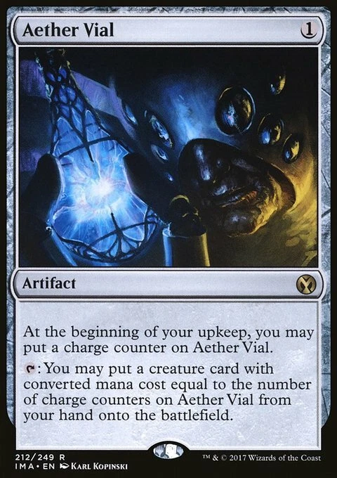 Magic the Gathering MTG Aether Vial (212) Iconic Masters   LP - Image 1 of 1