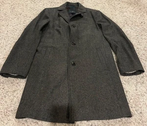 Cole Haan Charcoal Grey Wool Blend Winter Coat Mens Size Small - Picture 1 of 4