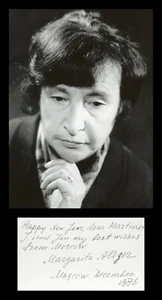 Margarita Aliger (1915-1992) - Soviet poet - Signed card + Photo - 1976 - COA - Picture 1 of 3