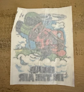 Vintage Iron On Transfer Bear In The Air - Picture 1 of 8