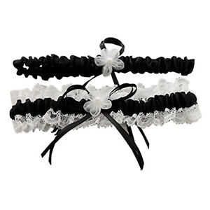 2Pcs Bridal Garters Lace Elastic Lace Thigh Band Suspenders Garters Beautiful