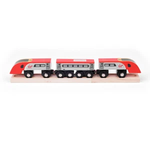 Bigjigs Rail Virgin Trains Pendolino réplica motor de madera, juegos de trenes de madera - Imagen 1 de 7