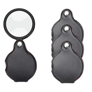 10X Foldable Magnifying Glass with Rotating Protective Cover for Reading - Picture 1 of 7