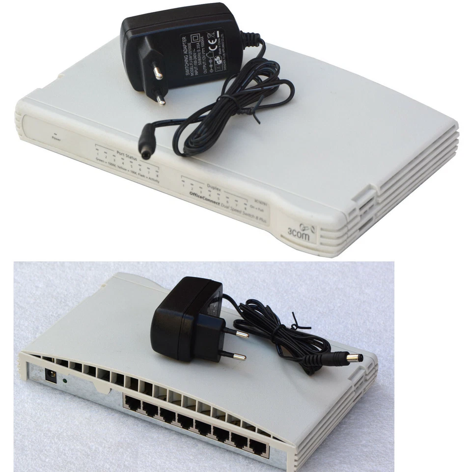 8xport 10/100 Switch 3Com Officeconnect Dualspeed 3C16791A Network Switch LAN - Image 1 of 1