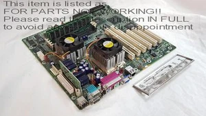 READ!! Intel G7ESZ Dual S370 Board, 2x Pentium III 1.0GHz CPU, 1GB RAM, IO SHIEL - Picture 1 of 21