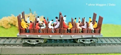 100 Stück H0 Figuren sitzende Reisende - ideal für Waggons - Konvolut Set - 1:87 - Bild 1 von 4