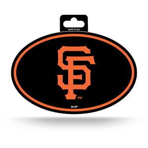 San Francisco Giants Oval Decal Sticker Full Color NEW!! 3x5 Inches Free Ship 