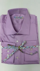NEW MEN'S BRANDOLINI SOLID BUTTON DOWN DRESS SHIRTS - Picture 1 of 6