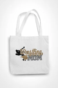 Wrestling Mom tote bag snacks shoes uniform sports book beach teacher  - Picture 1 of 2