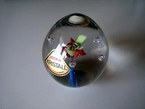 Joska Kristall mundgeblasener Briefbeschwerer Blume - Bild 1 von 5
