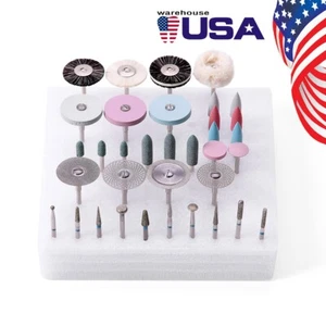 AZDENT Dental Lab Ceramics Porcelain Polishing Kit HP Shank 2.35mm 35pcs/box USA - Picture 1 of 22