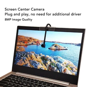 USB 8MP Middle Screen Webcam With Mic Metal Tube Auto Focusing Eye Contact U Kit - Picture 1 of 24