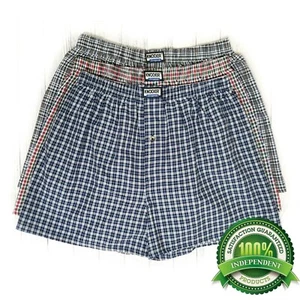 3 Pack Men 100% Premium Cotton Plaid Classic Boxer Trunk Shorts Brief Underwear - Picture 1 of 12