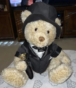 Ring In The Millennium W/ Wellington Plush Bear 2000! By Dillards! Vintage! New - Picture 1 of 12