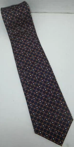 Stylish Bulgari Davide Pizzigoni 7-fold 100% silk designer neck tie ITALY - Picture 1 of 6
