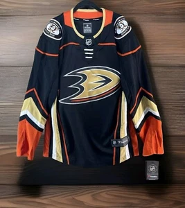 New Anaheim Ducks Fanatics Breakaway Blank Home Jersey Black Men’s Size 3XL - Picture 1 of 11