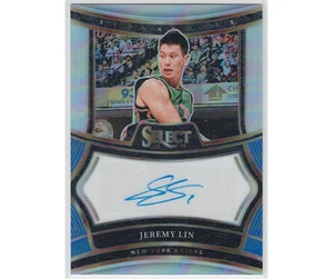 2024-25 Panini Select Jeremy Lin Silver Autograph /75 NY Knicks - Picture 1 of 2