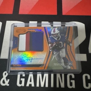 2020 CERTIFIED FRESHMAN FABRIC ZACK MOSS AUTOGRAPH 4 COLOR PATCH RPA /399 BILLS - Picture 1 of 3
