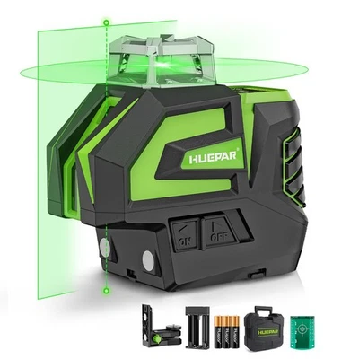 Self Leveling Laser Level Green Cross Line Laser with 2 Plumb Dots Laser Tool... - Image 1 of 4