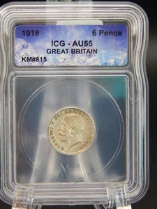 Gran Bretaña 1918 6 peniques ICG AU 55 (BT991) - Imagen 1 de 4