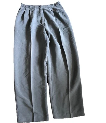 Size 12 Avg Hilliard & Hanson Most Comfortable Gray Slacks W/ Pockets. 27 Inseam - Image 1 of 4