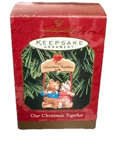 Vintage Hallmark Andenken Ornament 1999 Our Christmas Together Schiffe New Old Stock - Bild 1 von 11