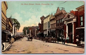 K36/ Farmville Virginia Postcard c1910 Main Street Stores North 374 - Picture 1 of 4