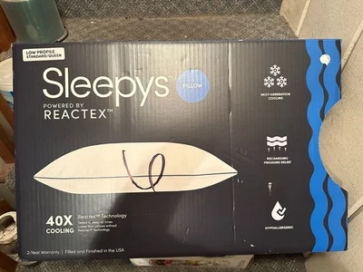 Sleepys Low Profile Standard/Queen Pillow 40X Cooling Powered by Reactex New - Image 1 of 3