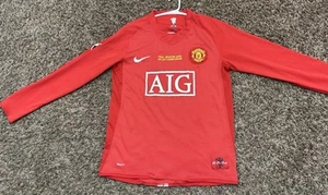 David Beckham AIG Jersey Manchester United Moscow Final 2008 575280-703 Sz Small - Picture 1 of 11