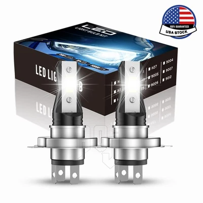 White LED FOR Lexus LS400 1993-1997 Headlight H4 9003 6000K Bulbs High/Low Beam Foto 1 de 4