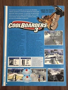 1998 Coolboarders 3 Sony PlayStation PS1 Spanish Video Game Print Ad Preview - Picture 1 of 2